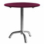 Manufakt Kleiner Clubtisch 'Bättig' Bordeauxviolett - RAL 4004, Ø: 50 cm	