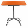 Manufakt Quadratischer Tisch 'Bättig' Orange - RAL 2009, 80 x 80 cm