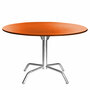 Manufakt Runder Tisch 'Bättig' Orange - RAL 2009, Ø: 120 cm