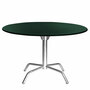Manufakt Grosser Clubtisch 'Bättig' Tannengrün - RAL 6009, Ø: 120 cm