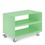 Müller Möbelfabrikation Rollwagen mit mittigem Boden Weissgrün - RAL 6019
