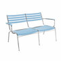 Manufakt Doppellounger 'Bättig 21a' mit Armlehnen Hellblau - NCS S 2040-R90B