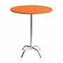 Manufakt Runder Stehtisch 'Bättig' Orange - RAL 2009, Ø: 70 cm, 4-Beinig