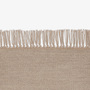Kvadrat Teppich 'Vintage Coloured Fringes' 130 x 170 cm, Kieselgrau 0606