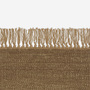 Kvadrat Teppich 'Vintage Coloured Fringes' 130 x 170 cm, Perlgold 1616
