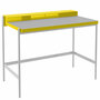 Müller Möbelfabrikation Sekretär PS20 Zitronengelb - RAL 1012, Weissaluminium - RAL 9006, Linoleum hellgrau 4175 - Forbo