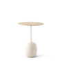 &Tradition Beistelltisch 'Lato' Eiche lackiert / Marmor Crema Diva, Ø: 40 cm / H: 50 cm