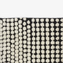 Kvadrat Teppich 'Semis' 130 x 170 cm, Perlweiss gepunktet - schwarz