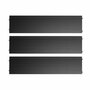 String Furniture Shelves / Pack 3 Esche schwarz gebeizt, B: 58 cm, T: 20 cm