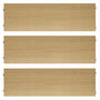String Furniture Shelves / Pack 3 Eiche, B: 78 cm, T: 30 cm