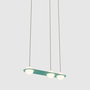 Lambert & Fils Pendelleuchte 'Laurent 07' Türkis / Kabel Beige, Parallel