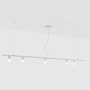 Lambert & Fils Deckenleuchte 'Dot Line Suspension' Weiss, B: 183 cm , Weiss