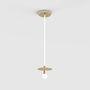 Lambert & Fils Pendelleuchte 'Dot Suspension' Messing, Weiss