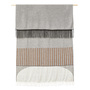 Form & Refine Gemustertes Plaid 'Aymara Grey'  Grau