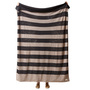 Form & Refine Gestreiftes Plaid 'Aymara Ribbon'  Schwarz gestreift