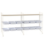 Regal 'String' mit Boxen String Furniture