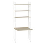 2.00 m hohes Regal 'String' mit Arbeitstisch String Furniture