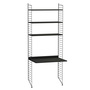 2.00 m hohes Regal 'String' mit Arbeitstisch String Furniture