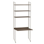 2.00 m hohes Regal 'String' mit Arbeitstisch String Furniture