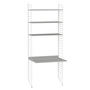 2.00 m hohes Regal 'String' mit Arbeitstisch String Furniture