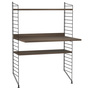 1.15 m hohes Regal 'String' mit Arbeitstisch String Furniture