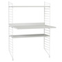 1.15 m hohes Regal 'String' mit Arbeitstisch String Furniture
