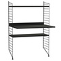 1.15 m hohes Regal 'String' mit Arbeitstisch String Furniture
