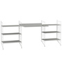 2.00 m breites Regal 'String' mit Arbeitstisch String Furniture