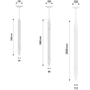 DCW Éditions Org Pendant Vertical Gold, L: 200 cm