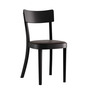 Horgenglarus Classic Stuhl Filzgleiter, Buche Schwarz - HG 203, Mit Sitzpolster