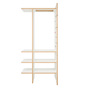 Tojo Garderobe 'Angeber' Weiss, B: 50 cm / T: 80 cm / H: 180 cm	