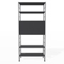 Richard Lampert  Hirche Regal DHS 10 / Basis 02 / H: 1855 Schwarz - RAL 9010, Schwarz - RAL 9005, Schwarz - RAL 9005