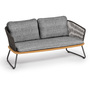 Weishäupl 2-Sitzer Sofa 'Denia' Grau Metallic