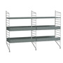 String Furniture Floor Panels Galvanized / Pack 1 Verzinkt, H: 85 cm, T: 30 cm