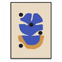 Paper Collective Flor Azul 50 x 70 cm