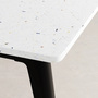 TIPTOE New modern table - recycled plastic B: 160 cm, Graphit schwarz