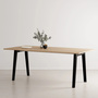 TIPTOE New modern table - Oak  B: 190 cm, Graphit schwarz