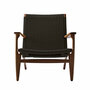 Carl Hansen & Søn Sessel 'CH25' Walnuss geölt, Papierkordel Schwarz