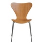 Fritz Hansen Stuhl 'Series 7' Furnier 48 cm, Silver Grey 170, Kirsche 40 