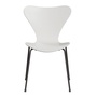 Fritz Hansen Stuhl 'Serie 7' Weiss 100, 43 cm , Warm Graphite 180