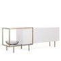 Mogg Sideboard 'Zoom' Bronze lackiert, Weiss ( RAL 9016)