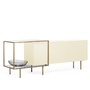 Mogg Sideboard 'Zoom' Bronze lackiert, Perlweiss (RAL 1013)