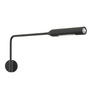 Lumina Flo Wall M Schwarz soft touch, 2700 Kelvin