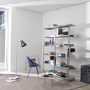 Driade Regal ZIGZAG Edelstahl poliert, H: 88 cm 