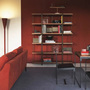 Driade Regal ZIGZAG Stahl bronzefarben / Nussbaumfurnier, H: 201 cm 