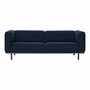 Andersen Furniture Sofa A1 von 'Andersen Furniture' B: 230 cm, Eiche schwarz lackiert, Dunkelblau 773 - Remix 3