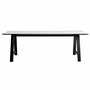 Andersen Furniture Tisch 'T1' Weiss, B: 160 cm / T: 88 cm, Schwarz lackiert