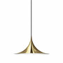 Gubi Metall Pendelleuchte 'Semi' Ø: 30 cm, Polished Brass