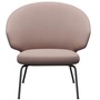 Fritz Hansen Loungesessel 'LET SH210' Hellrot Uni 1130, Warm Graphite 180