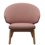 Fritz Hansen Loungesessel 'LET SH200' Orangerot 1131 - Christianshavn, Eiche 72